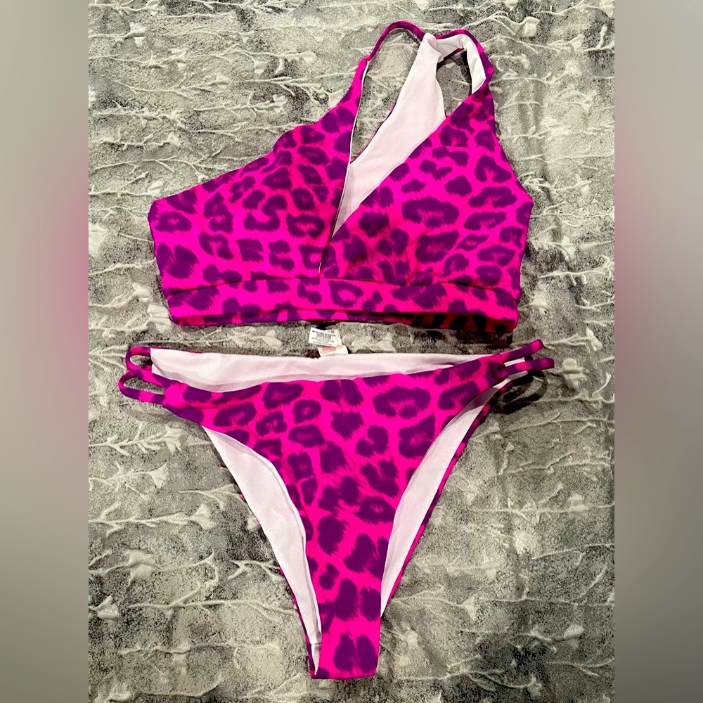 Hot pink bikini